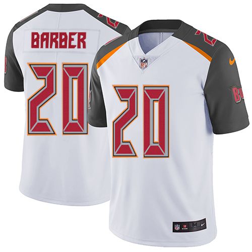 Men Tampa Bay Buccaneers 20 Ronde Barber Nike White Color Rush Limited NFL Jersey